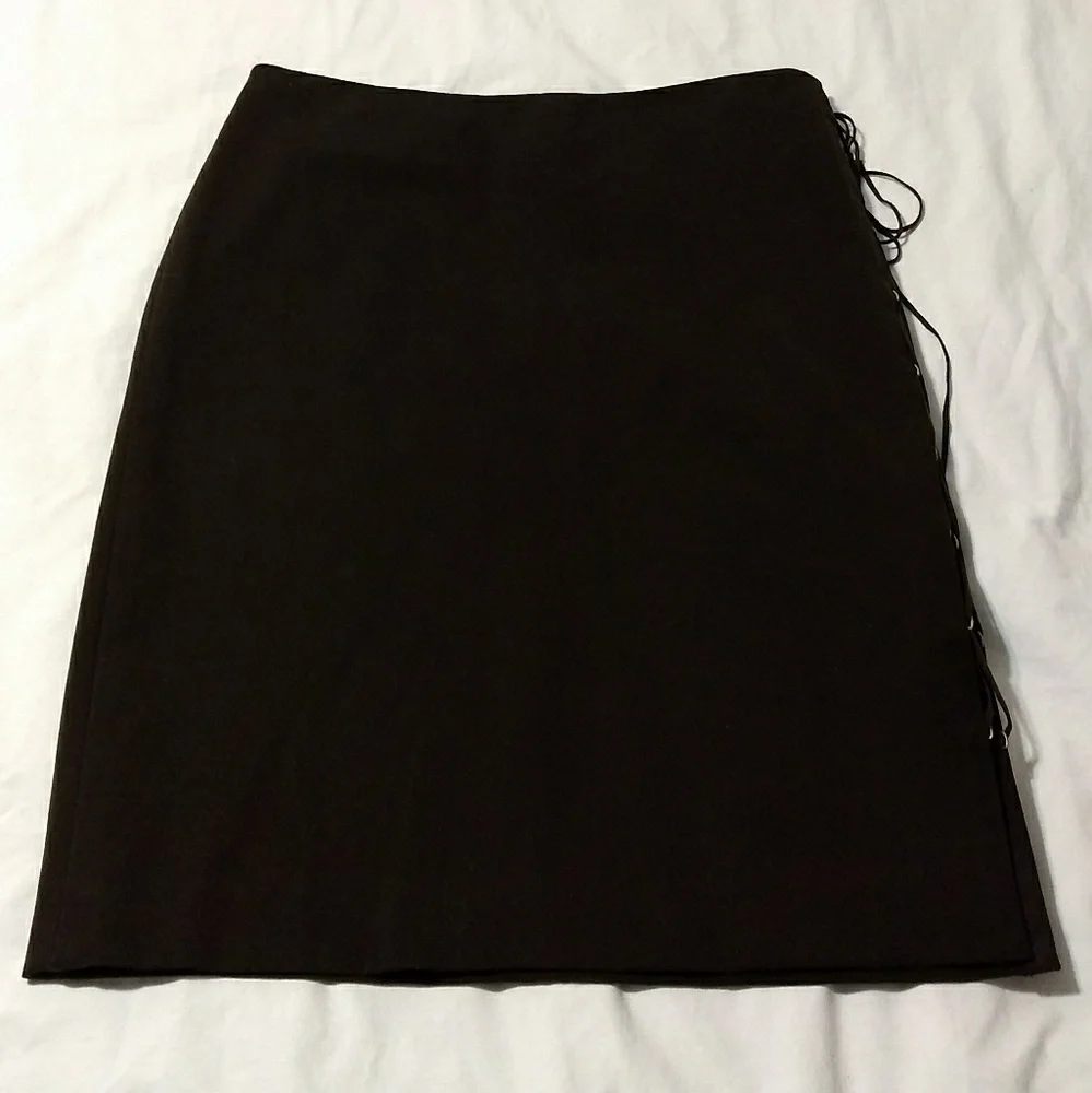Elie Tahari Brown Side Lace Pencil Skirt 4